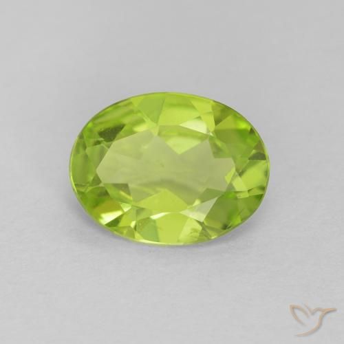 1.07ct Natural Verde medio Peridoto, Ovalada, VS