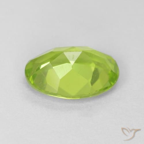 Peridoto Verde claro natural de 1.13 ct, Ovalada, VS