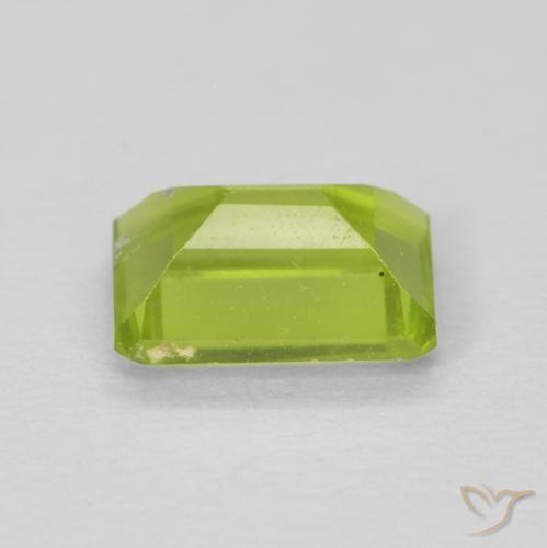 Peridoto Verde claro natural de 1.12 ct, Corte Octágono / Esmeralda, VS