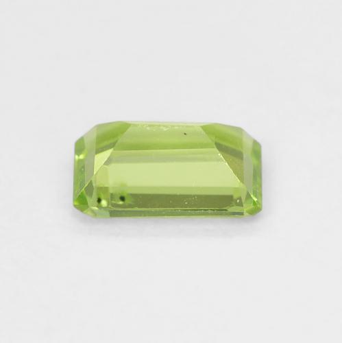 Peridoto Verde vivo natural de 0.58 ct, Corte Octágono / Esmeralda, VS
