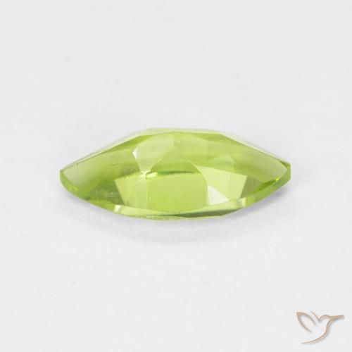 Peridoto Verde medio natural de 0.60 ct, Marquesa, VS