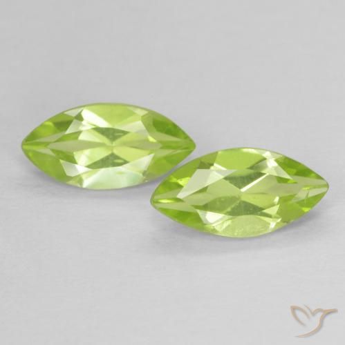 1.11ctw Natural Verde claro Peridoto, Marquesa, VVS-VS