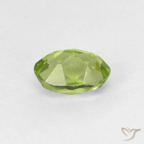 Peridoto Verde claro natural de 0.68 ct, Ovalada, VVS-VS