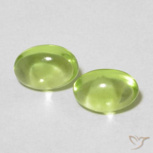 0.92ctw Natural Verde amarillento intenso Peridoto, Ovalada, Transparente