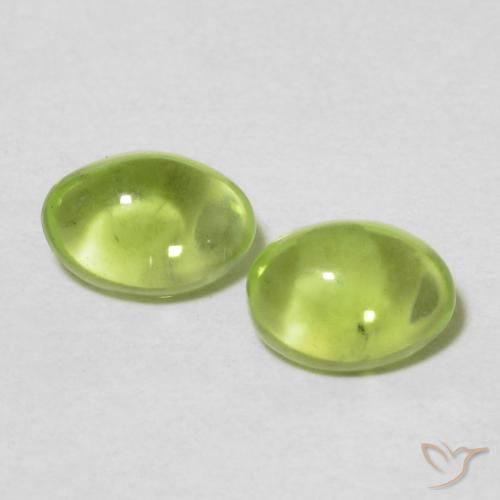 1.04ctw Natural Verde claro Peridoto, Ovalada, Transparente