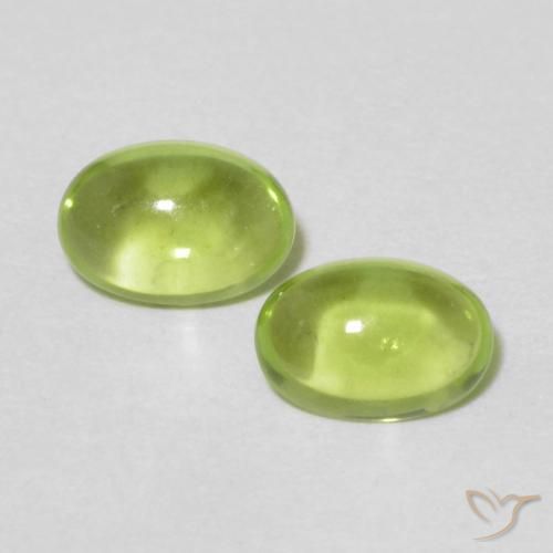 1.01ctw Natural Verde amarillento Peridoto, Ovalada, Transparente