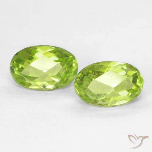 1.28ctw Natural Verde vivo Peridoto, Ovalada, VS
