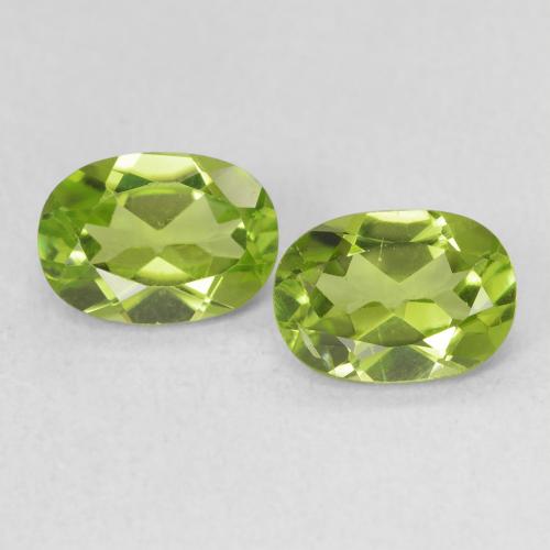 Gemas de peridoto verde natural de 1,88 ct, corte óvalo, VS