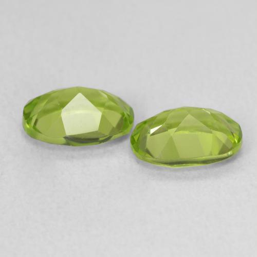 Gemas de peridoto verde natural de 1,88 ct, corte óvalo, VS