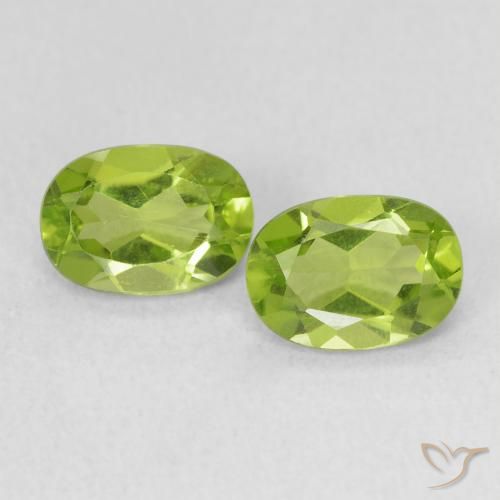 1.77ctw Natural Verde vivo Peridoto, Ovalada, VS