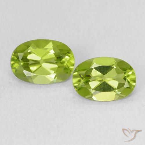 1.68ctw Natural Verde medio Peridoto, Ovalada, VVS-VS