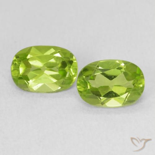 1.81ctw Natural Verde medio Peridoto, Ovalada, VS