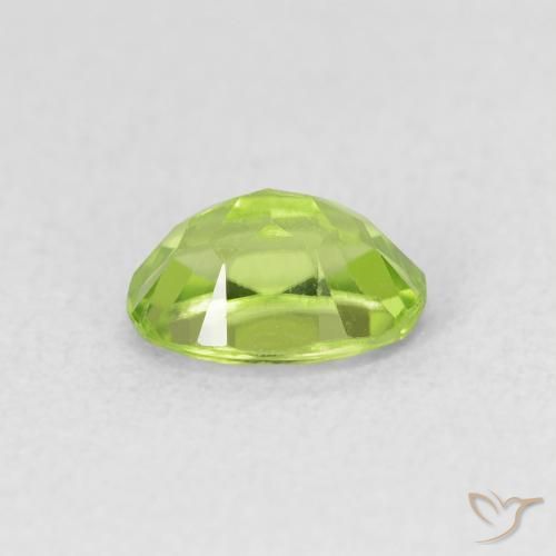 Peridoto Medium Light-Green natural de 0.95 ct, Ovalada, VS