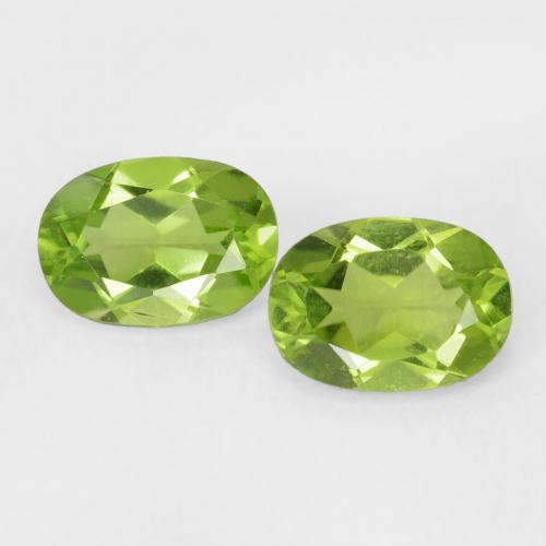 1.88ctw Natural Verde amarillento Peridoto, Ovalada, VVS-VS