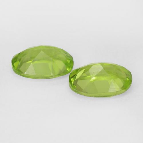 Gemas de Peridoto Verde amarillento natural de 1.88 ct, Ovalada, VVS-VS