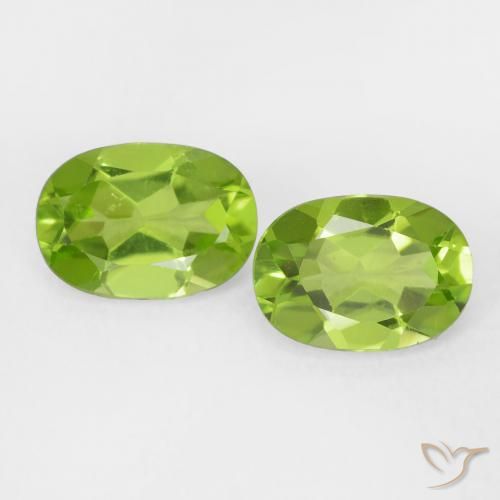 1.89ctw Natural Verde vivo Peridoto, Ovalada, VVS-VS