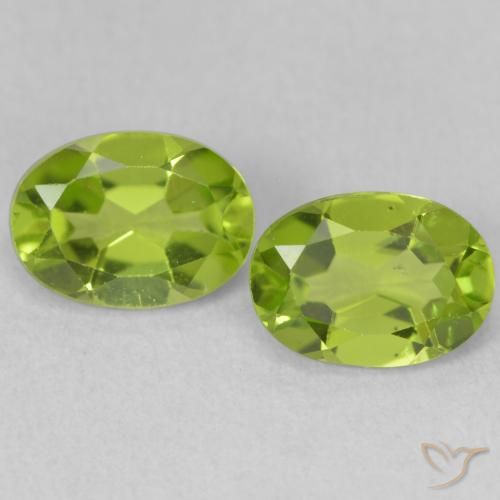 2.01ctw Natural Verde vivo Peridoto, Ovalada, VS