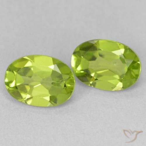 Gemas de Peridoto Verde vivo natural de 2.01 ct, Ovalada, VS
