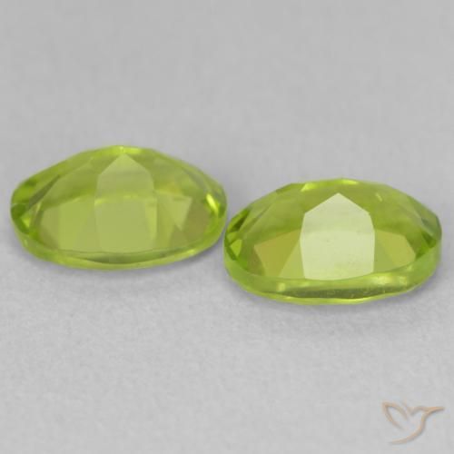 Gemas de Peridoto Verde vivo natural de 2.01 ct, Ovalada, VS