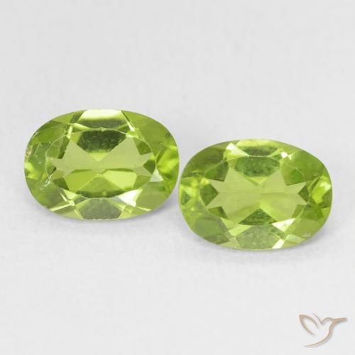 1.73ctw Natural Verde claro Peridoto, Ovalada, VS