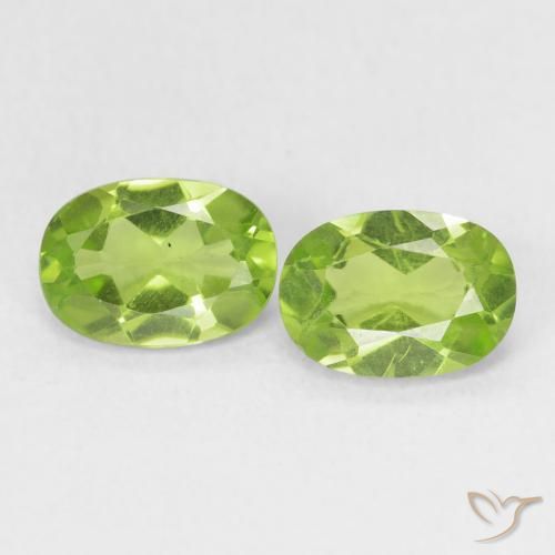 1.72ctw Natural Verde vivo claro Peridoto, Ovalada, VS