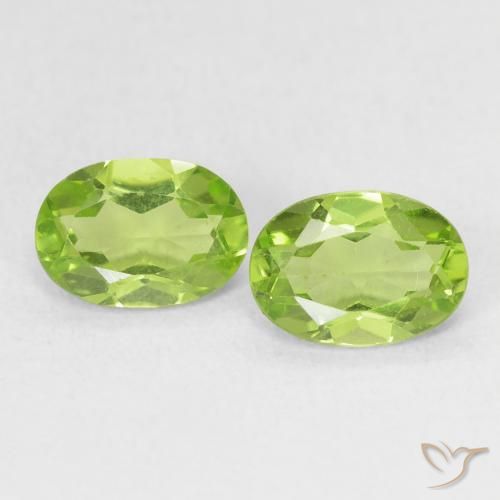 1.62ctw Natural Verde vivo claro Peridoto, Ovalada, VS