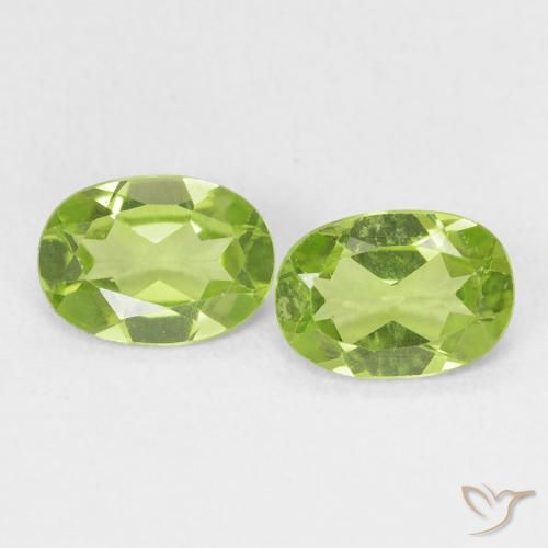 1.50ctw Natural Verde vivo claro Peridoto, Ovalada, VS