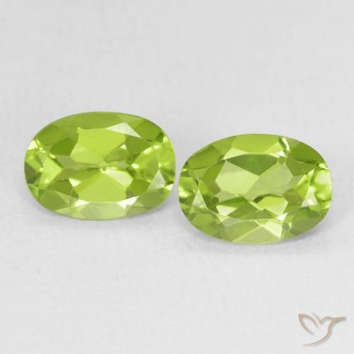 1.60ctw Natural Verde claro Peridoto, Ovalada, VS