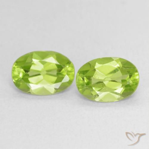 1.64ctw Natural Verde vivo claro Peridoto, Ovalada, VS