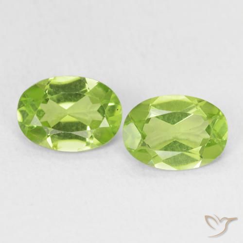 1.62ctw Natural Verde vivo claro Peridoto, Ovalada, VS