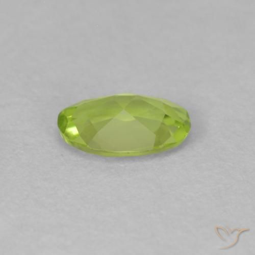Peridoto Verde claro natural de 0.50 ct, Ovalada, VS