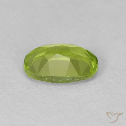 Peridoto Verde vivo natural de 0.86 ct, Ovalada, VVS
