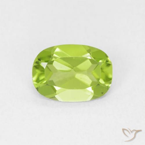 0.78ct Natural Verde amarillento Peridoto, Ovalada, VVS-VS