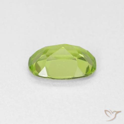 Peridoto Verde amarillento natural de 0.78 ct, Ovalada, VVS-VS