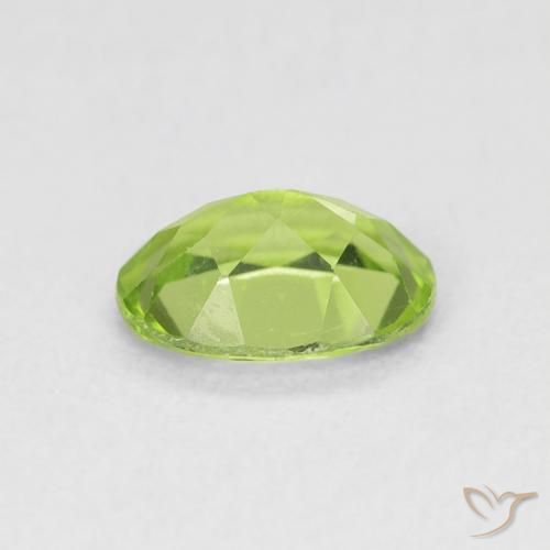 Peridoto Verde claro natural de 0.91 ct, Ovalada, VS