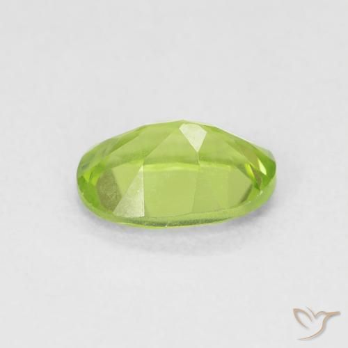 Peridoto Verde amarillento natural de 0.90 ct, Ovalada, VS