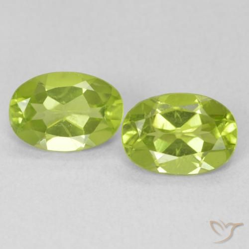 1.56ctw Natural Verde claro Peridoto, Ovalada, VVS-VS