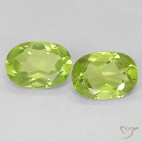 1.64ctw Natural Verde claro Peridoto, Ovalada, VVS-VS