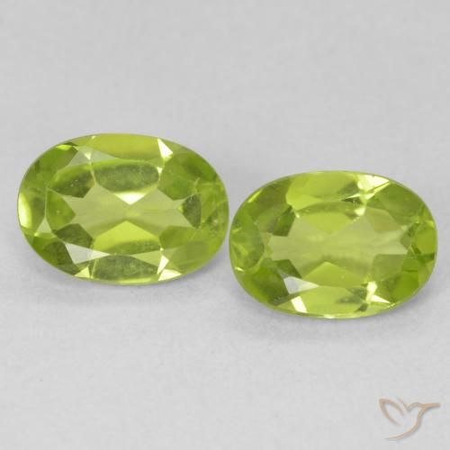 1.76ctw Natural Verde claro Peridoto, Ovalada, VVS-VS