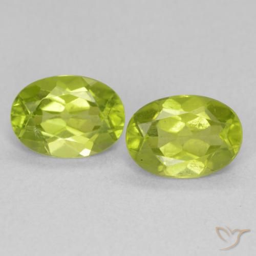 1.64ctw Natural Verde claro Peridoto, Ovalada, VVS-VS