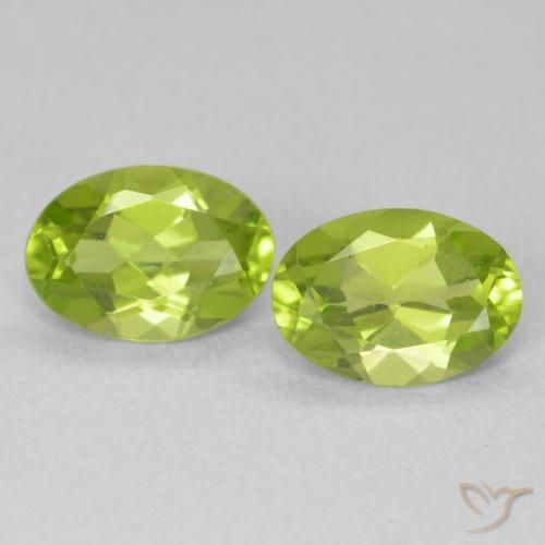 1.60ctw Natural Verde claro Peridoto, Ovalada, VVS-VS
