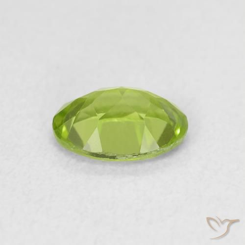 Peridoto Verde medio natural de 0.86 ct, Ovalada, VS