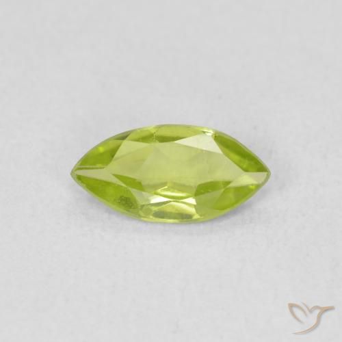 0.50ct Natural Verde claro Peridoto, Marquesa, VS