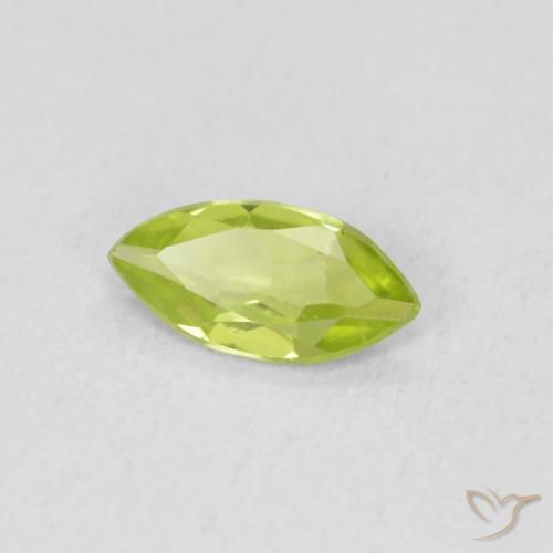 Peridoto Verde claro natural de 0.50 ct, Marquesa, VS