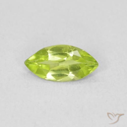 0.47ct Natural Verde medio Peridoto, Marquesa, VS