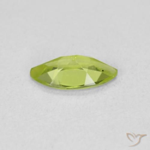 Peridoto Verde claro natural de 0.55 ct, Marquesa, VS