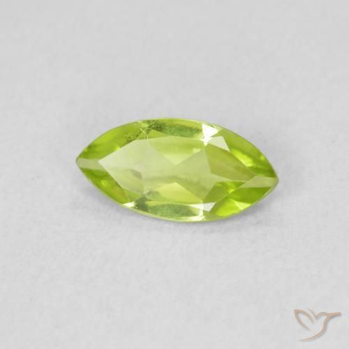 Peridoto Verde claro natural de 0.54 ct, Marquesa, VS