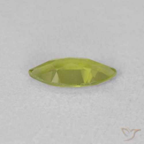 Peridoto Verde claro natural de 0.50 ct, Marquesa, VVS-VS