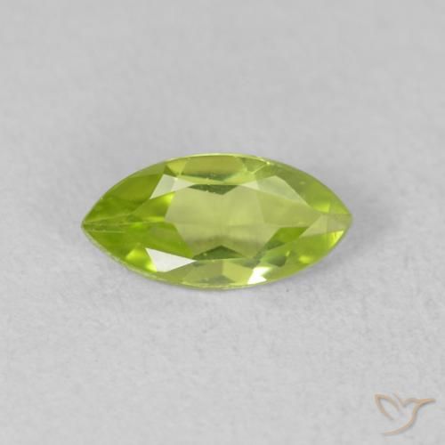 0.58ct Natural Verde claro Peridoto, Marquesa, VVS-VS