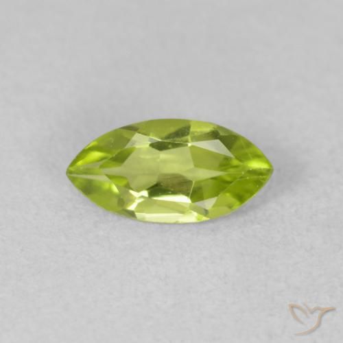 0.52ct Natural Verde claro Peridoto, Marquesa, VVS-VS